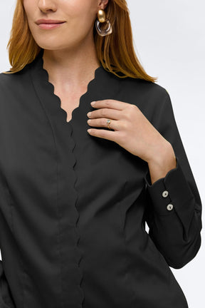 Bridget Stretch Matte Sateen No Iron Long Sleeve Shirt