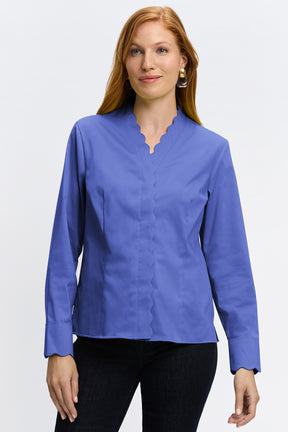 Bridget Stretch Matte Sateen No Iron Long Sleeve Shirt