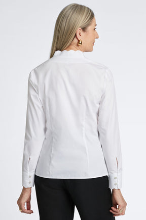 Bridget Stretch Matte Sateen No Iron Long Sleeve Shirt