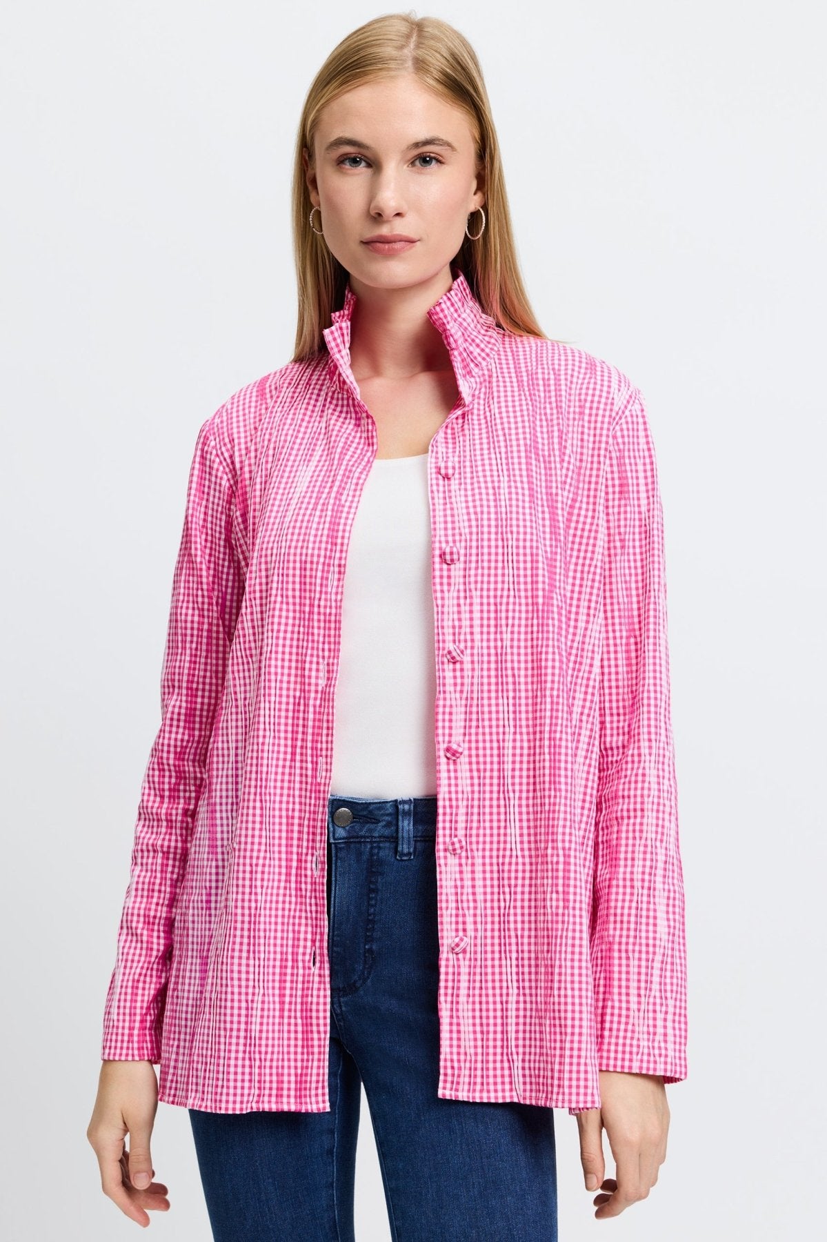 #color_pink/white gingham