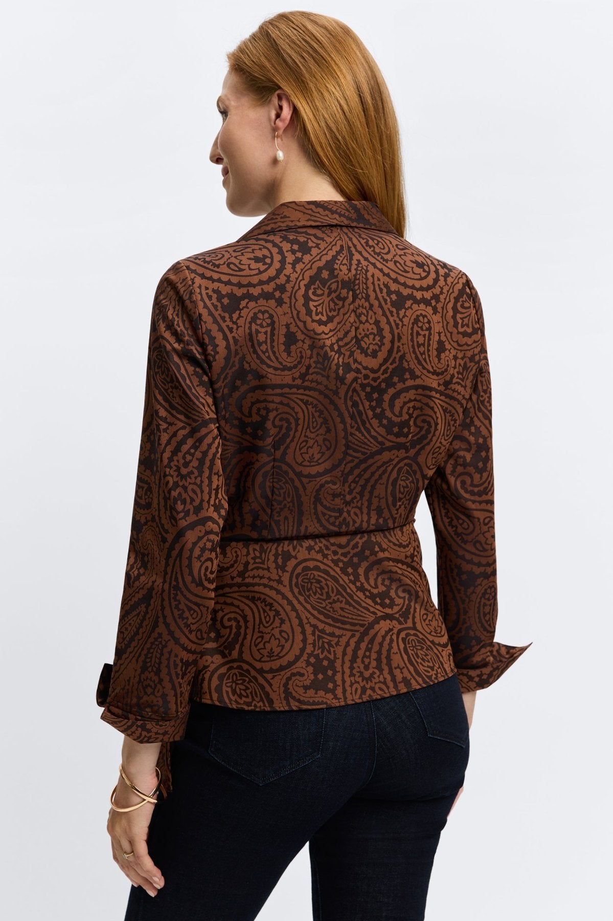 Salina No Iron Paisley Jacquard Shirt