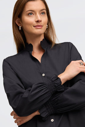 Elora No Iron Stretch Matte Sateen Long Sleeve Shirt