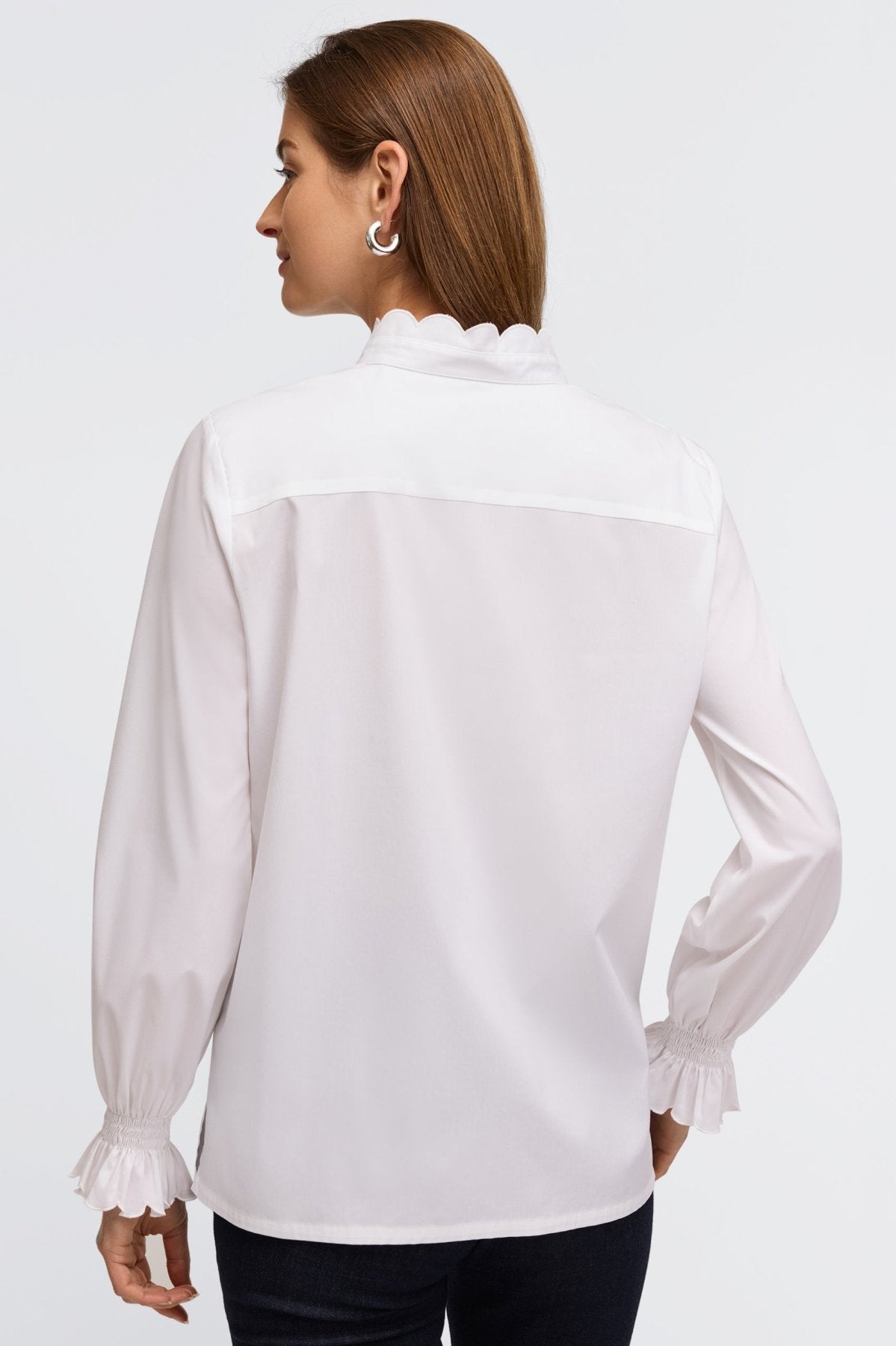 Elora No Iron Stretch Matte Sateen Shirt