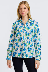 Hampton Watercolor Blueberries Long Sleeve Shirt