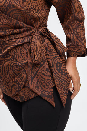 Salina Plus No Iron Paisley Jacquard Shirt