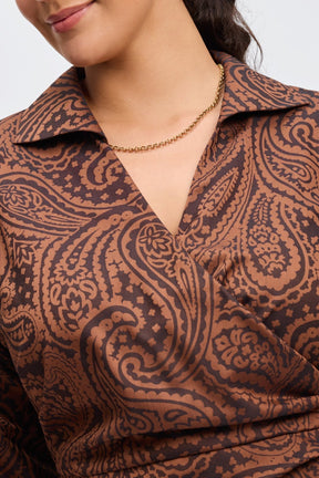 Salina Plus No Iron Paisley Jacquard Shirt