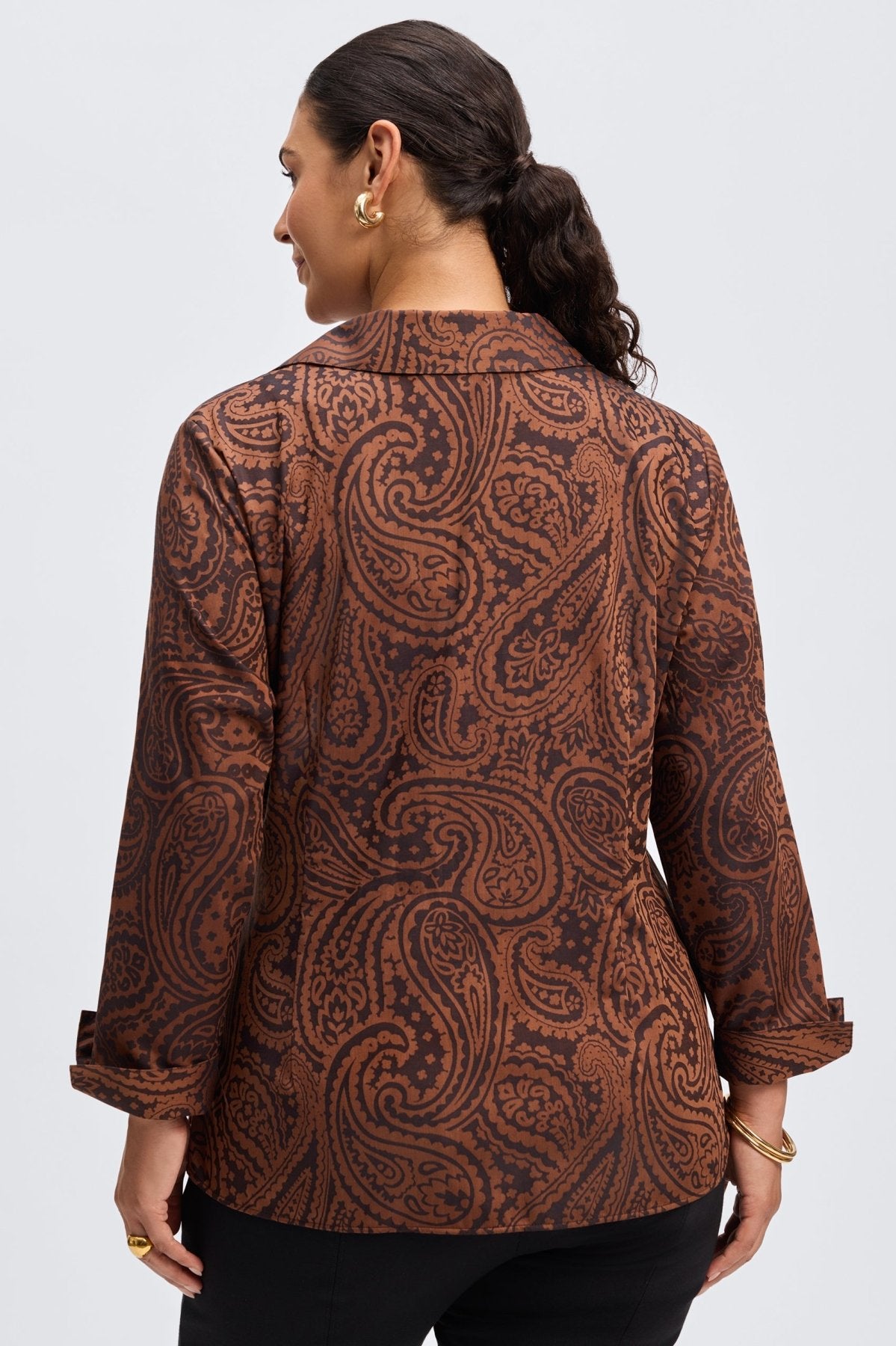 Salina Plus No Iron Paisley Jacquard Shirt