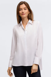 Pearl No Iron Stretch Matte Sateen Shirt