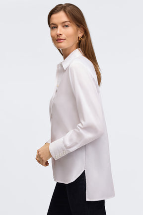 Pearl No Iron Stretch Matte Sateen Shirt