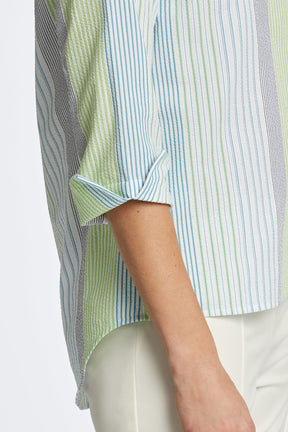 Therese Seersucker Stripe Popover Shirt