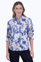 Olivia No Iron Abstract Floral Shirt