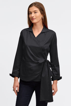 Salina No Iron Stretch Matte Sateen Shirt