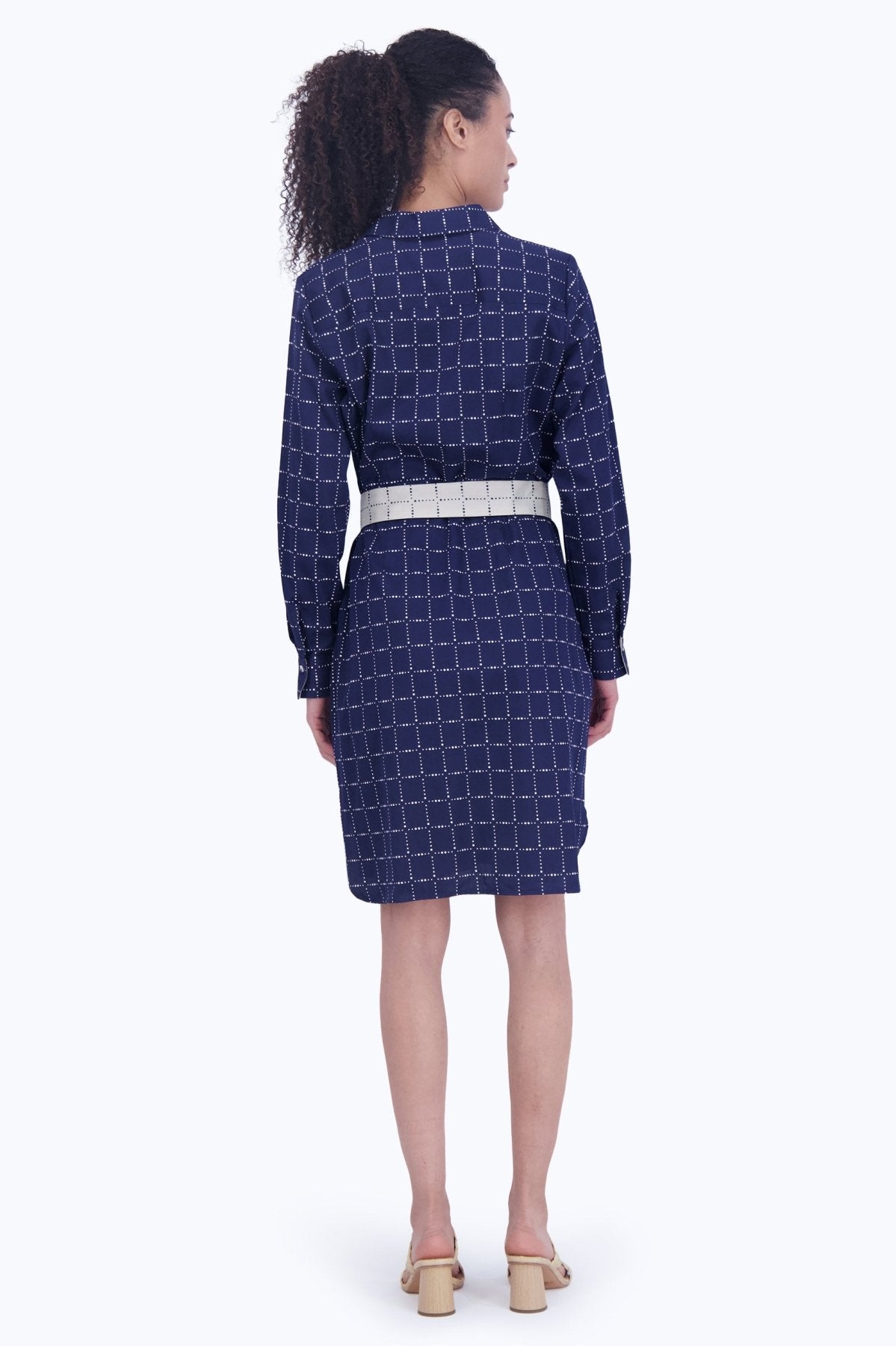 Rocca No Iron Dotted Plaid Dress