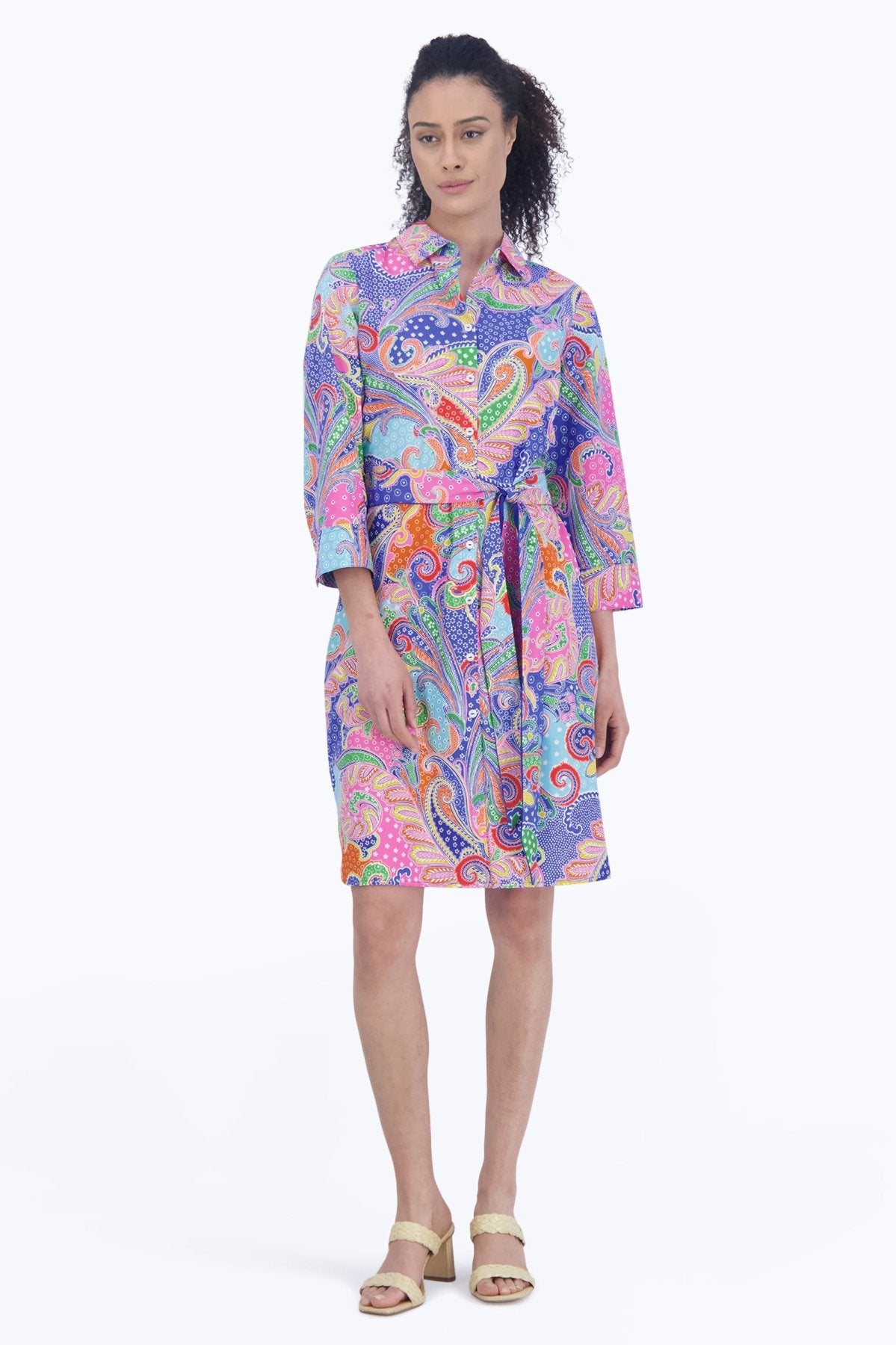 Rocca No Iron Multicolor Paisley Dress