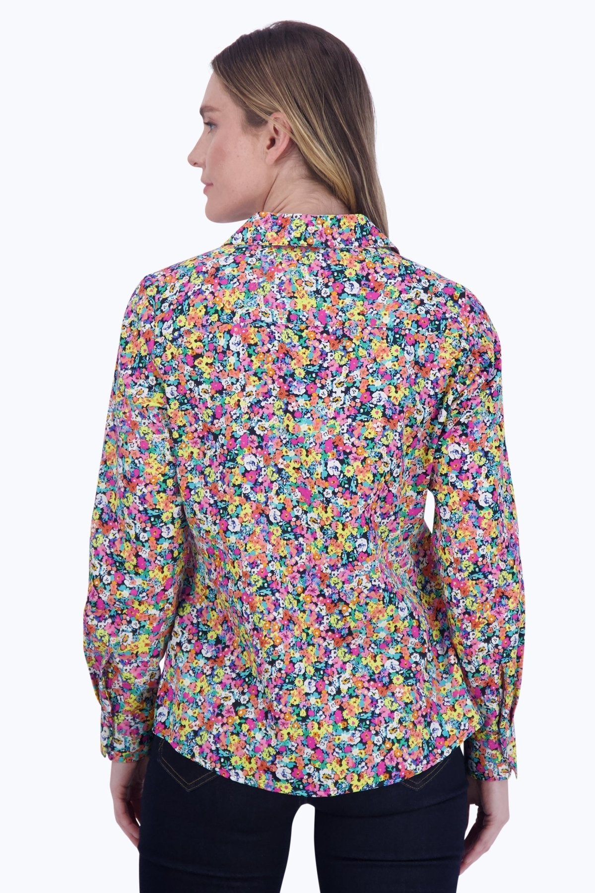 Mary No Iron Ditsy Floral Shirt