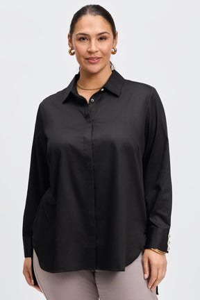 Pearl Plus No Iron Stretch Matte Sateen Shirt