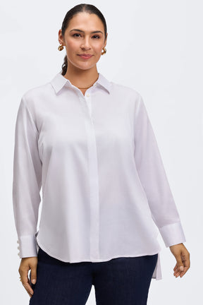 Pearl Plus No Iron Stretch Matte Sateen Long Sleeve Shirt