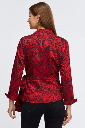 Salina No Iron Paisley Jacquard Shirt