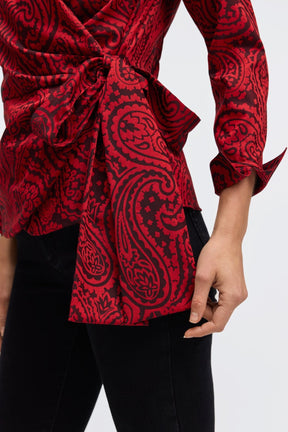 Salina No Iron Paisley Jacquard Shirt