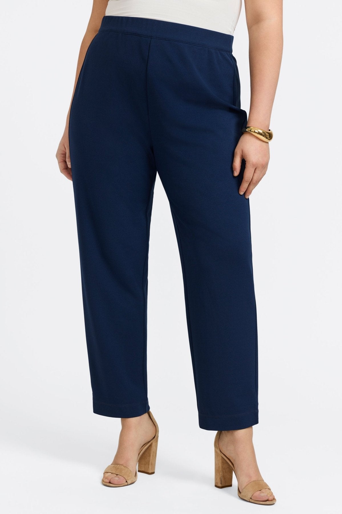 Louisa Plus Knit Crepe Pants