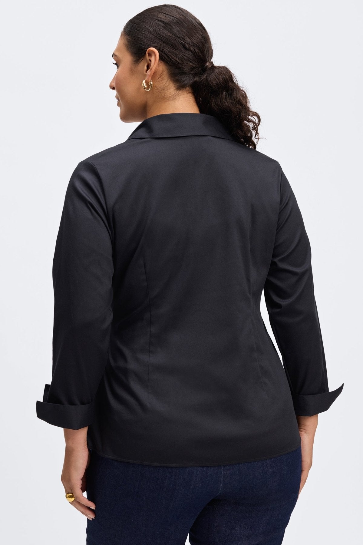 Salina Plus No Iron Stretch Matte Sateen Shirt