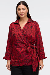 #color_Red Paisley Jacquard