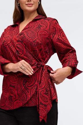 Salina Plus No Iron Paisley Jacquard Shirt