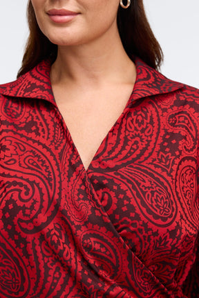 Salina Plus No Iron Paisley Jacquard Shirt