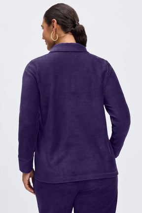 Sammy Plus Long Sleeve Plush Cord Popover