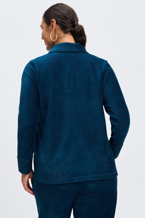 Sammy Plus Long Sleeve Plush Cord Popover