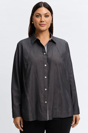 Veronica Plus Cotton Twill Shirt