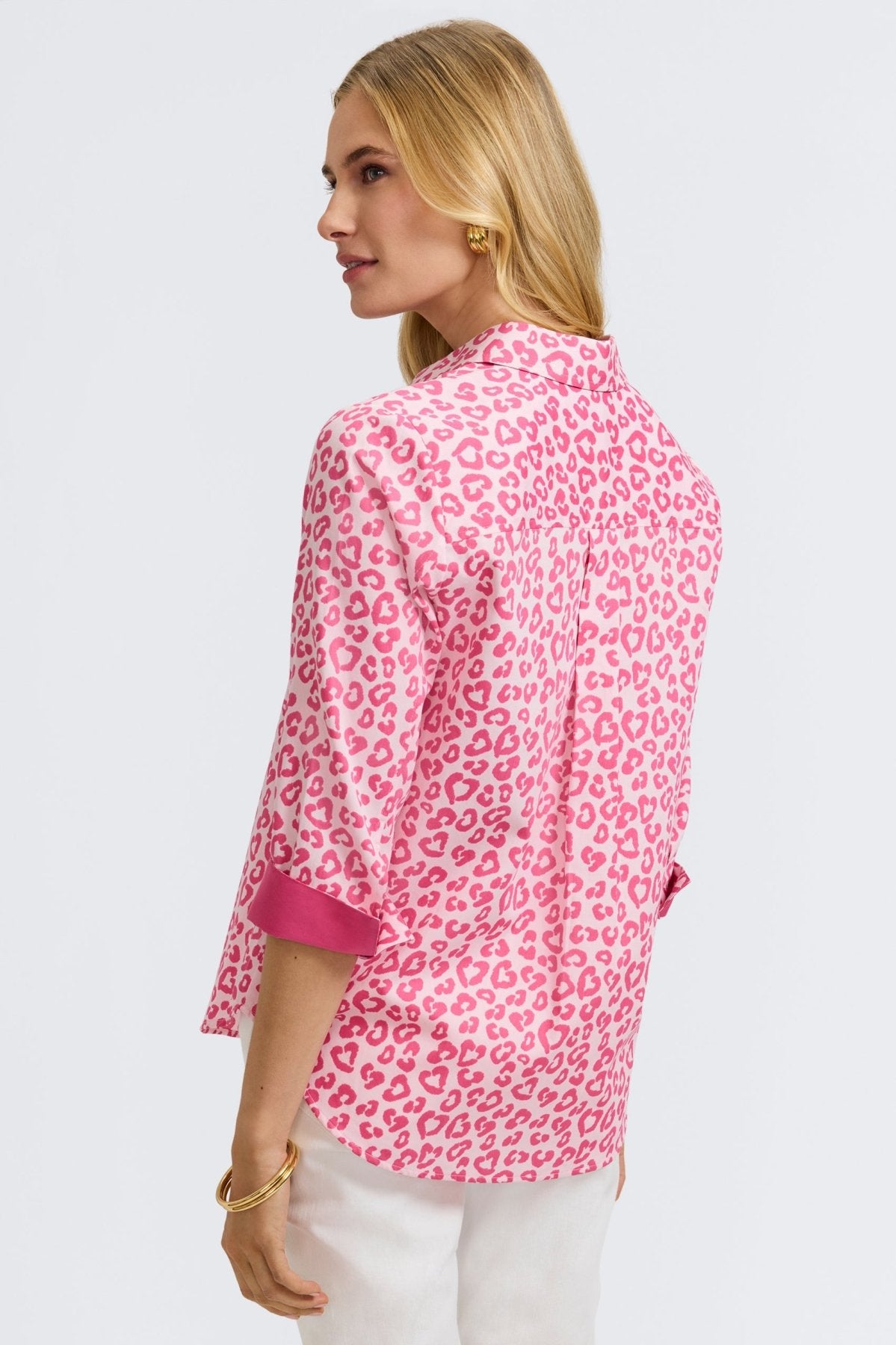 Margie Tonal Cheetah 3/4 Sleeve Shirt