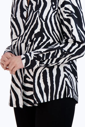 Dianna Zebra Jersey Shirt