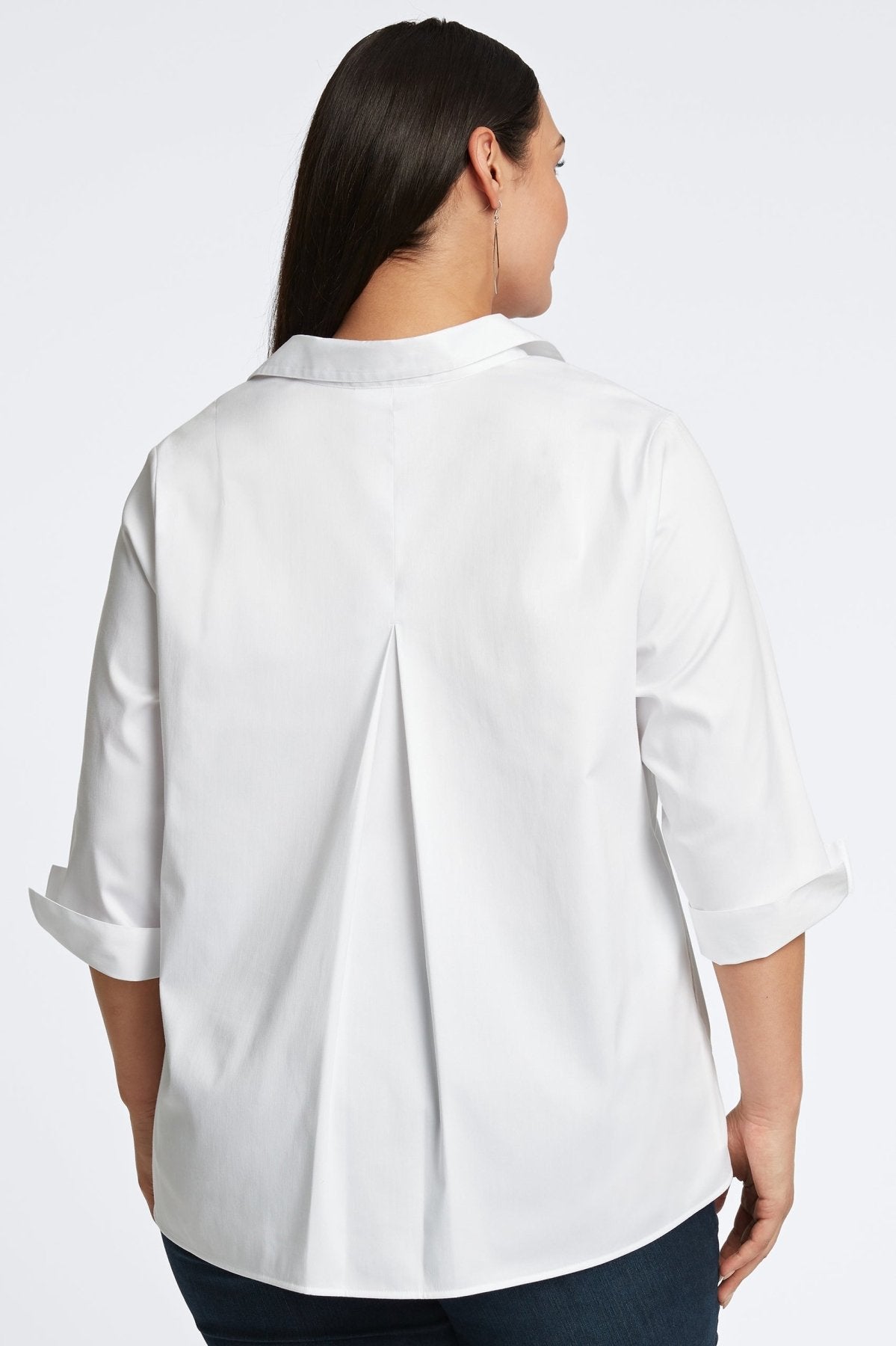 Agnes Plus No Iron Stretch Sateen Shirt