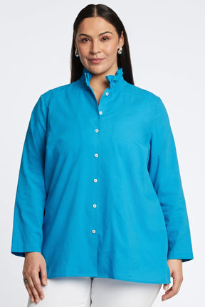 Carolina Plus Seersucker Long Sleeve Shirt Jacket