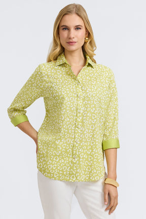 Margie Tonal Cheetah 3/4 Sleeve Shirt