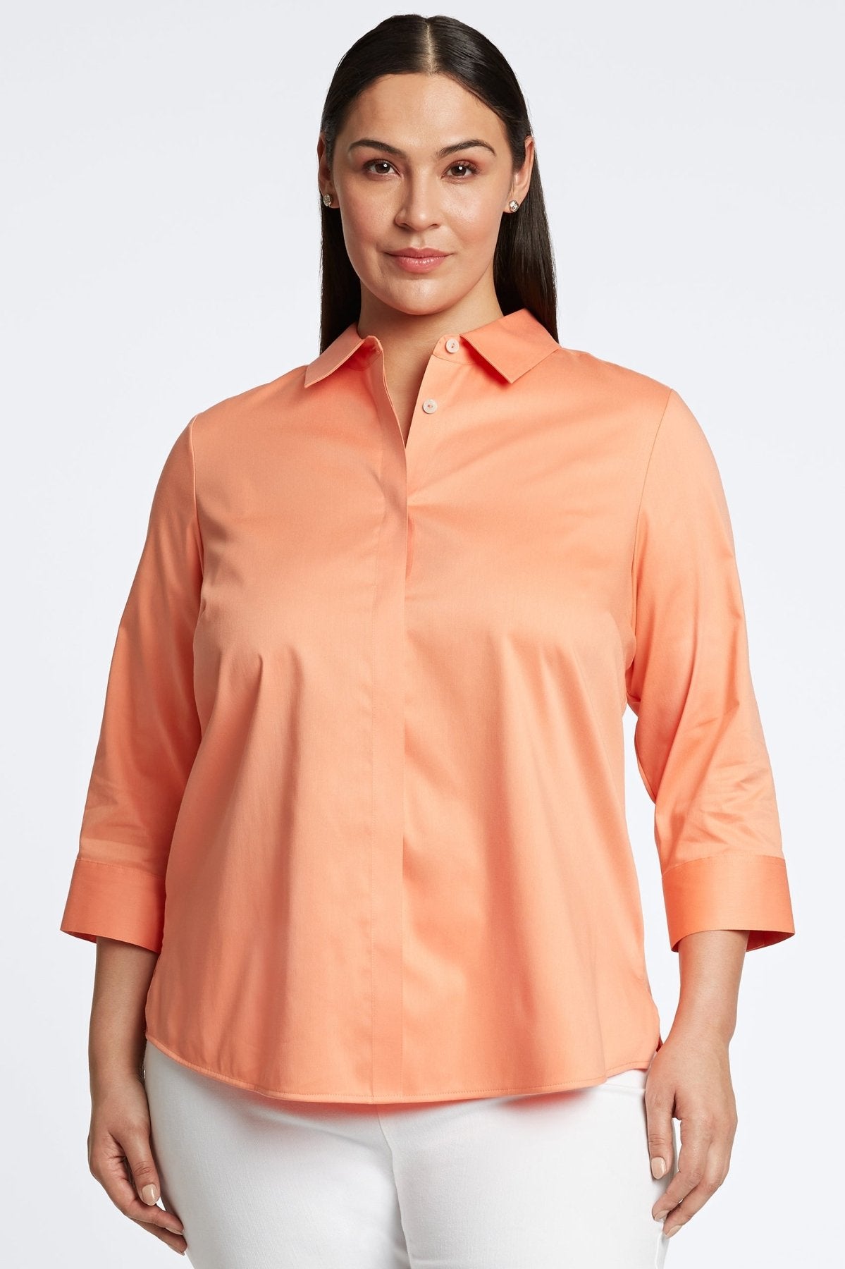 Luna Plus No Iron Stretch Sateen Shirt