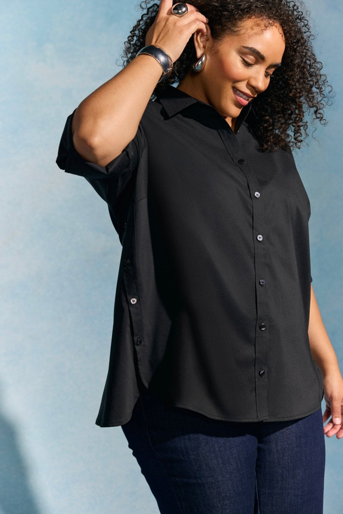 Juliet Plus No Iron Stretch 3/4 Sleeve Shirt