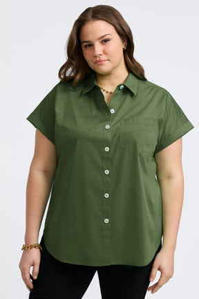 Abigail Plus Stretch No Iron Short Sleeve Shirt