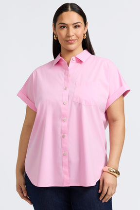 Abigail Plus Stretch No Iron Short Sleeve Shirt