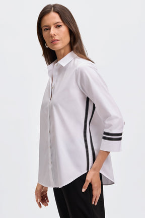 Brooke No Iron Pinpoint 3/4 Sleeve Shirt